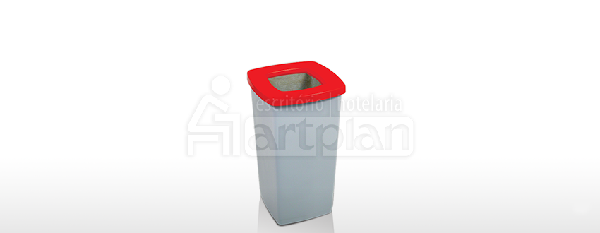 Lixeira Retangular  60 Litros - 4344 - Lixeira Madeira Inox Coleta  Seletiva Cesto Lixo Pedal - Artplan